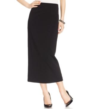 Kasper Crepe Column Skirt