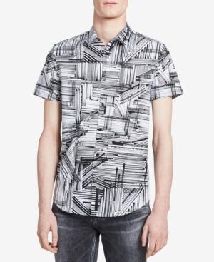 Calvin Klein Men's Classic-fit Printed Shirt