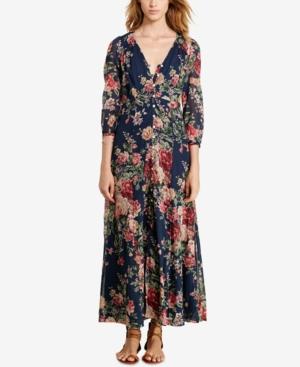 Denim & Supply Ralph Lauren Floral-print Gauze Maxi Dress