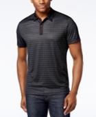 Alfani Black Men's Geometric-print Contrast Polo, Only At Macy's
