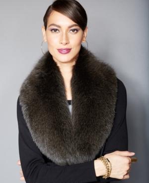 The Fur Vault Grey Fox Fur Collar