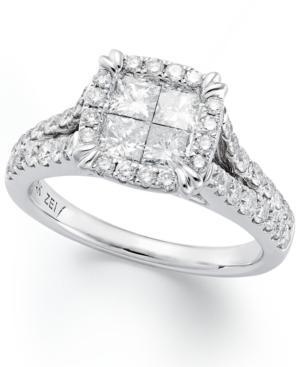 Princess Treasures Diamond Ring, 14k White Gold Princess-cut Diamond Engagement Ring (1 Ct. T.w.)