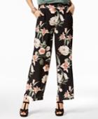Thalia Sodi Printed Wide-leg Soft Pants, Created For Macy's