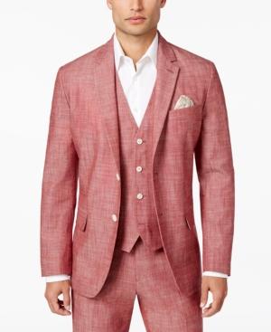 Tasso Elba Men's Classic-fit Chambray Blazer, Only At Macy's