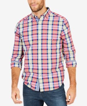 Nautica Men's Blue Depths Plaid Shirt