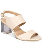 Dkny Sterling Lucite-heel Sandals, Created For Macy's