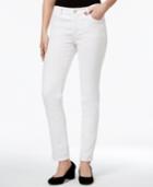 Maison Jules Bright White Wash Ankle Skinny Jeans, Created For Macy's