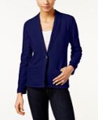 Style & Co. Petite French-terry Blazer, Only At Macy's