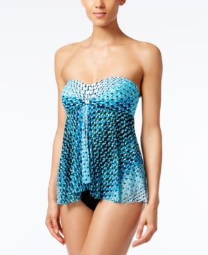 Profile By Gottex Cocoon Printed Tummy-control Flyaway One-piece Swimsuit Women's Swimsuit