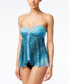 Profile By Gottex Cocoon Printed Tummy-control Flyaway One-piece Swimsuit Women's Swimsuit