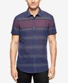 Calvin Klein Men's Short Sleeve Horizontal Striped Shirt