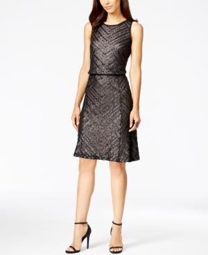Calvin Klein Sequined Blouson Dress