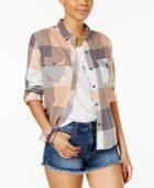 Volcom Juniors' True To This Buffalo-plaid Flannel Shirt