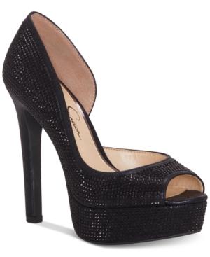 Jessica Simpson Martella D'orsay Peep-toe Platform Pumps Women's Shoes