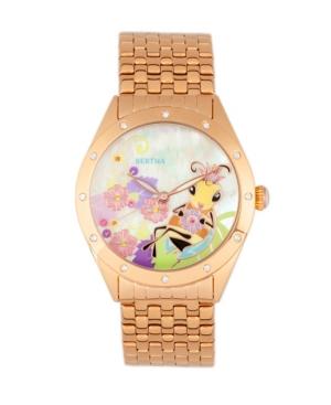 Bertha Quartz Ericka Collection Rose Gold Stainless Steel Watch 38mm