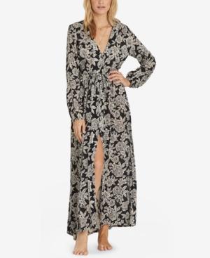Billabong Juniors' Allegra Printed Button-front Maxi Dress