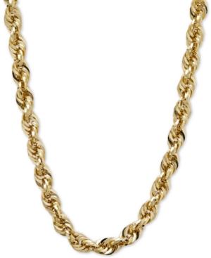 Glitter Rope Necklace In 14k Gold