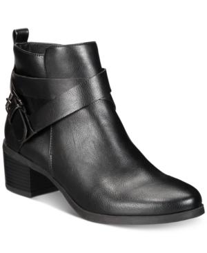 Anne Klein Javen Iflex Block-heel Zip Booties