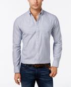 Club Room Men's Stripe Long-sleeve Shirt, Created For Macy's