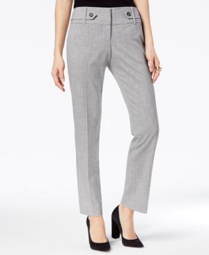 Bcx Juniors' Tab-trimmed Ankle-length Trousers