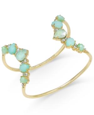 Kate Spade New York Gold-tone Aqua Open Cuff Bracelet