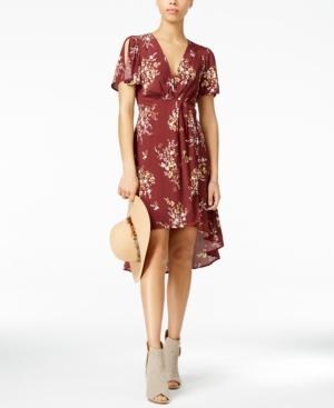 Astr Adeline Printed High-low Dress