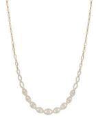 D'oro By Effy Diamond Frontal Link Necklace In 14k Gold (3-5/8 Ct. T.w.)