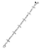 Robert Lee Morris Soho Bracelet, Silver-tone Cross Link Bracelet