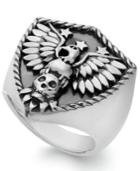 Men's Eagle Ring In Sterling Silver