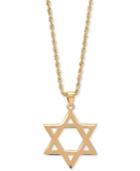 Star Of David 20 Pendant Necklace In 14k Gold