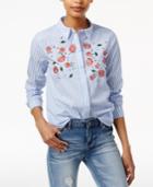 Endless Rose Embroidered Cotton Shirt
