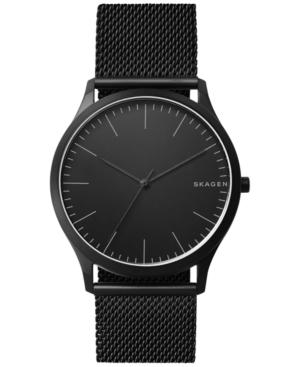 Skagen Men's Jorn Black Stainless Steel Mesh Bracelet Watch 41mm