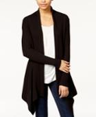 Bar Iii Ribbed Waterfall Cardigan, Only At Macy's