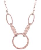 Inc International Concepts Rose Gold-tone Multi-ring Statement Necklace, Only At Macy's
