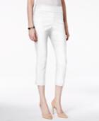 Charter Club Petite Cropped Pull-on Jacquard Pants, Only At Macy's
