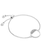 Inc International Concepts Silver-tone Pave Circle Bracelet, Only At Macy's