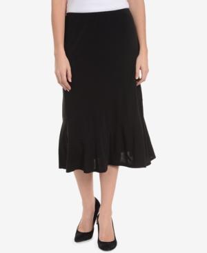 Ny Collection Ruffled Midi Skirt