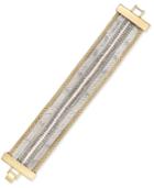 Inc International Concepts Gold-tone Beaded Faux-leather Bracelet, Only At Macy's