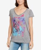 William Rast Multicolor Tiger-print T-shirt