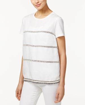 Weekend Max Mara Silla Mixed-media Beaded Top