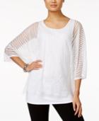 Alfani Lace Overlay Top, Only At Macy's