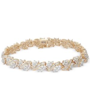 Diamond Cluster Bracelet (5 Ct. T.w.) In 10k Gold