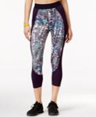 Jessica Simpson The Warm Up Juniors' Printed Cropped Leggings