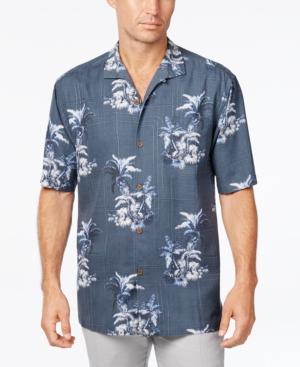 Tommy Bahama Men's Where The Palm Frond Floral-print Silk Short-sleeve Shirt