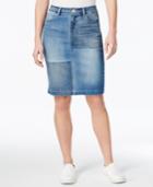 Vintage America Judy Patchwork Denim Skirt