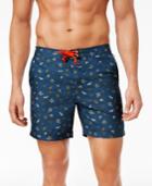 Original Penguin Men's Slim-fit Drawstring Floral Volley Shorts