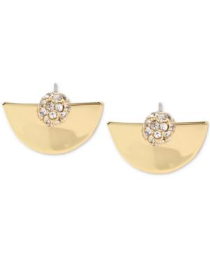 M. Haskell For Inc Gold-tone Half Moon And Fireball Front And Back Earrings, Only At Macy's