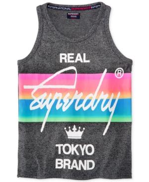 Superdry Men's Real Graphic-print Logo Cotton Tank