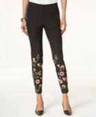 Alfani Floral-print Skinny Pants, Created For Macy's