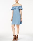 Velvet Heart Mali Ruffled Off-the-shoulder Shift Dress